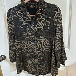 Animal Print Long Sleeve Top